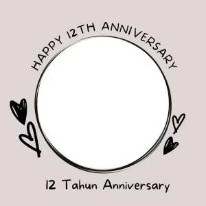 Twibbon Anniversary Pernikahan 12 Tahun 1