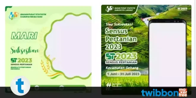 twibbon sensus pertanian 2023